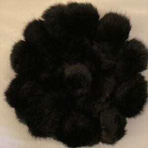 Firenze Collection Black Rabbit Bubble Scarf – 48” | Brand New, Never Worn